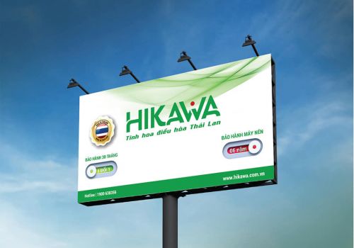 HIKAWA - biển hiệu của hãng xuất hiện ở rất nhiều điểm phân phối