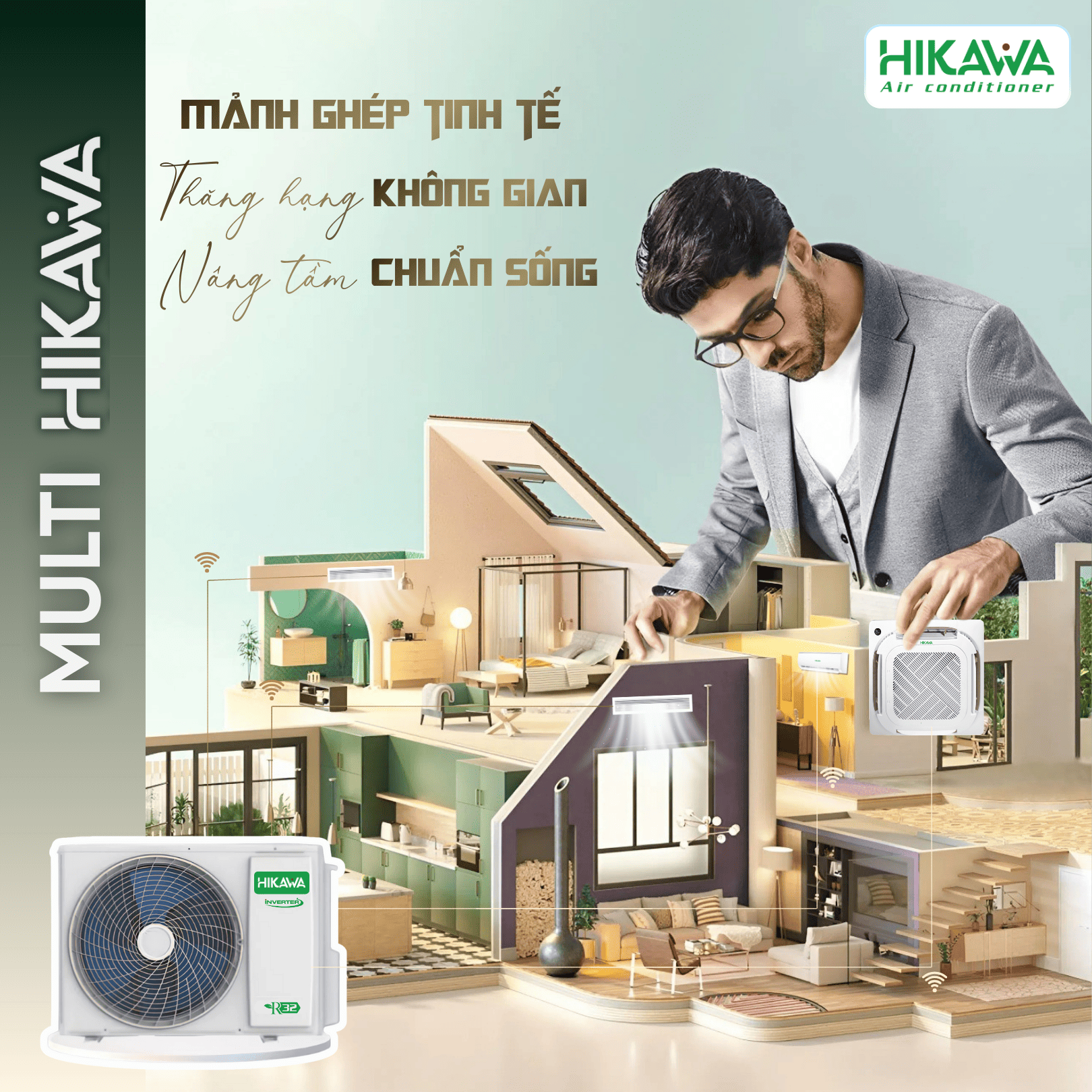 iều hòa multi hikawa mảnh ghép tinh tế