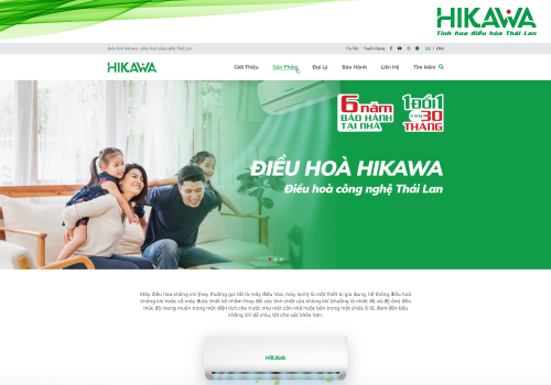 HIKAWA Việt Nam ra mắt website phiên bản mới