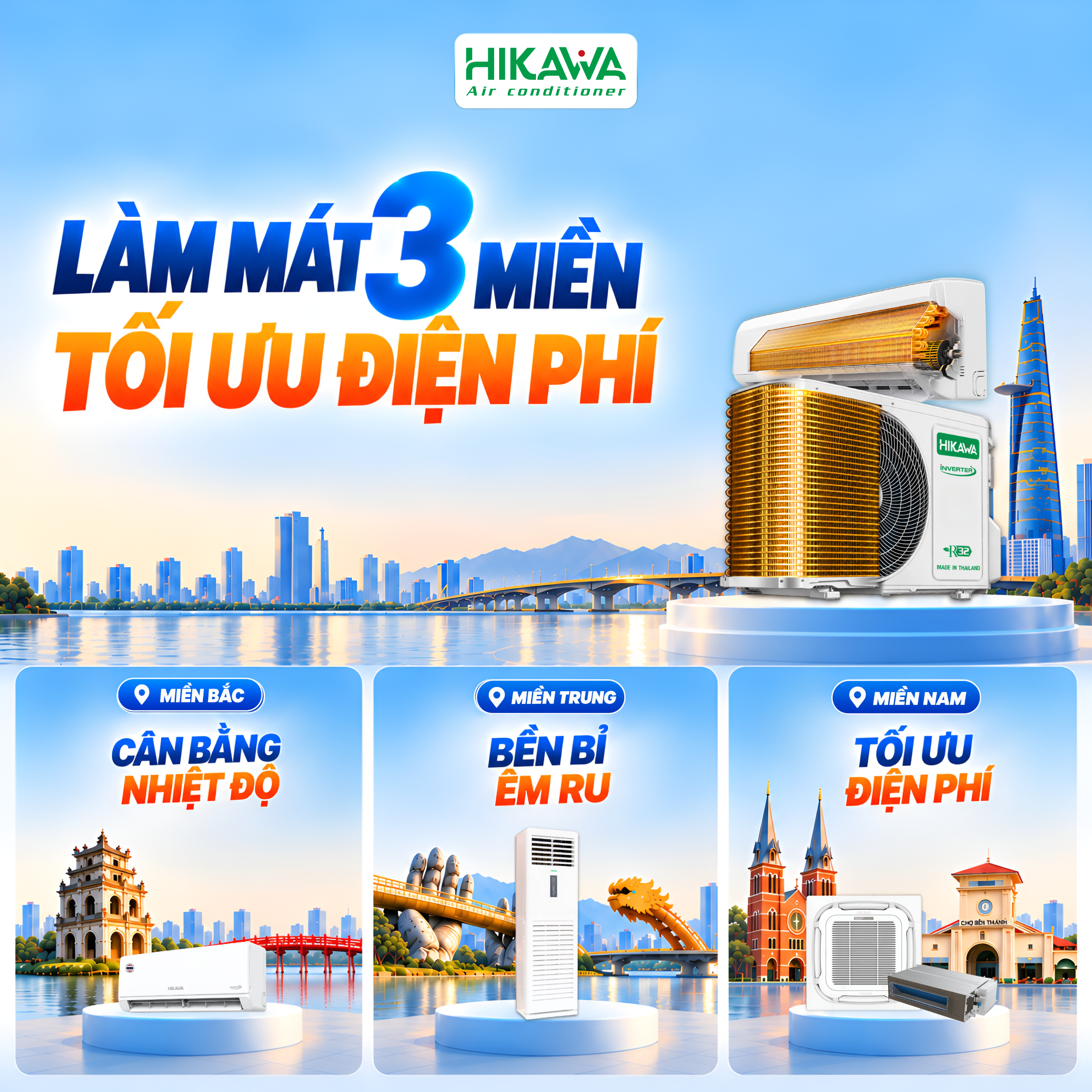 Ảnh làm mát 3 miền