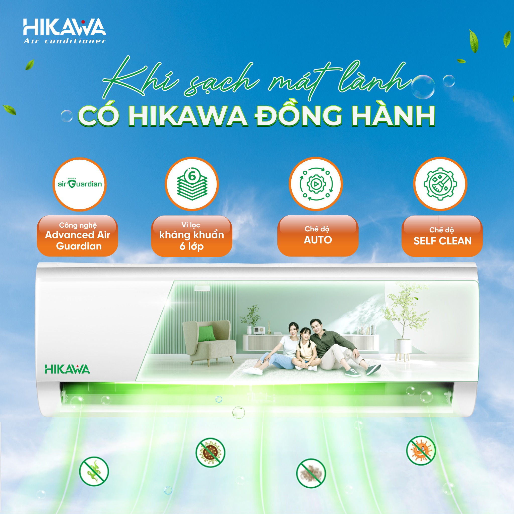 các chế độ điều hòa ở hikawa